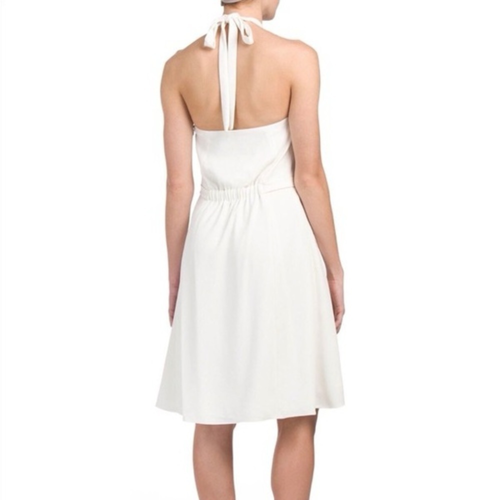 THEORY Nayline Elevate Crepe Halter Dress NWT Size 10 - Picture 2 of 12